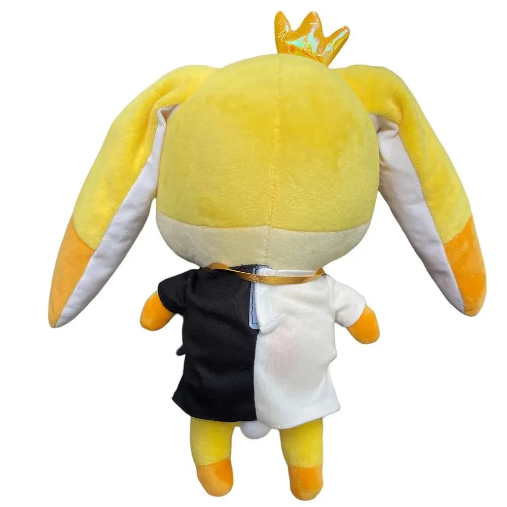 Krew District Gold Teddy Plush Yellow Stuffed Toy Crown with Shirt & Necklace